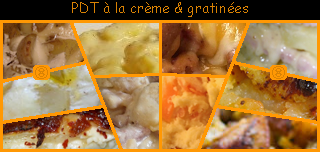 lien recette PDT  la crme et gratines